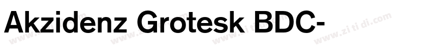 Akzidenz Grotesk BDC字体转换